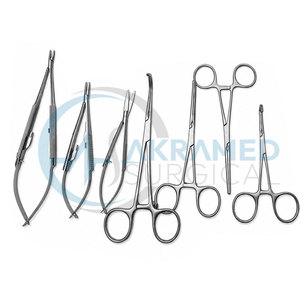 Juego de 20 Instrumentos de Cirugía Vascular con Caja de Esterilización, Acero Inoxidable, Certificado CE, Kit Quirúrgico Reutilizable - Product Image 5