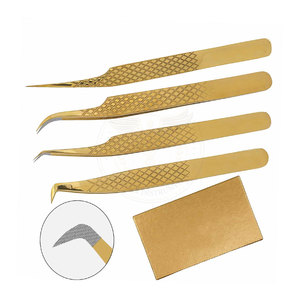 Pinzas Aplicadoras de Pestañas High Beauty, Herramienta Profesional para Colocación de Pestañas, Punta Dentada Duradera de Acero Inoxidable, Accesorio de Belleza - Product Image 2