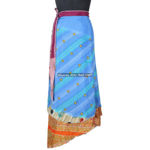New Girl's Long Silk <b>Wrap</b> <b>Skirt</b> Sexy Beachwear Indian Printed Rajasthani Style Plus Size Summer Magic <b>Wrap</b> <b>Skirts</b> Manufacturer - Product Image 5