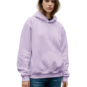 Sudaderas con Capucha para Mujer, Estilo Casual de Invierno, Sudadera Holgada con Capucha, Personalizada con Impresión OEM, de Algodón, Tallas Grandes - Product Image 2