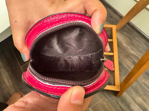 New Hand Tooled Leather Bohemian Women Mini Coin Purse <b>Key</b> Ring Western Floral Round Coin <b>Pouch</b> Custom Leather Carved Coin Cases - Product Image 5