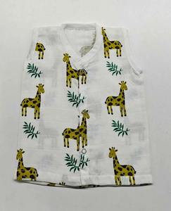 ชุดรอมเปอร์เด็กอ่อน Oaptimo Summer ผ้ามัสลินคอตตอน 100% แบบไม่มีแขน สายรัดเอว มีกระเป๋า สีพื้น เป็นมิตรกับสิ่งแวดล้อม ซักได้ ชุดบอดี้สูทสำหรับเด็กทั้งชายและหญิง - Product Image 3