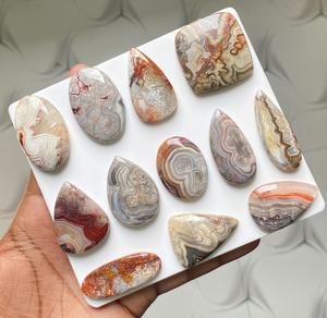 Best Quality Custom Size Loose Agate Crystal Gravel Crazy Lace Mix Shape Polished Natural Gemstone Cabochon Jewelry Making - Product Image 5