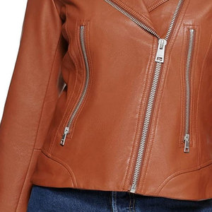Veste en cuir pour femme, nouvelle mode, coupe-vent, vente en gros à prix avantageux - Product Image 4