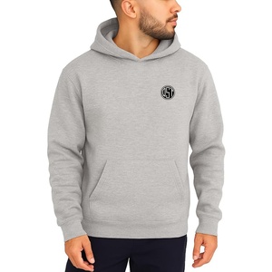 Sweat-shirts à capuche en polyester/coton de haute qualité pour hommes, logo personnalisé brodé, coupe régulière, coupe-vent, respirant, hiver - Product Image 4