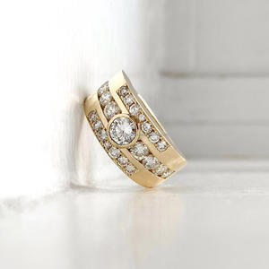 Arin/Or 18K/14K avec diamants naturels certifiés GIA/IGI, designs modernes ou personnalisés avec des bagues en diamant de faible quantité minimale de commande - Product Image 3