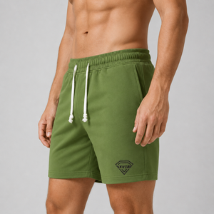 Shorts de sport pour hommes de haute qualité, respirants, à séchage rapide, écologiques, unis, sur mesure, décontractés, pour l'entraînement et le fitness, en solde - Product Image 6