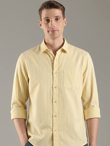 Camisa Casual de Hombre Enovate, Doble Botonadura, Manga Larga, Transpirable, 100% Algodón, con Logotipo en la Parte Posterior del Cuello, para Primavera - Product Image 3