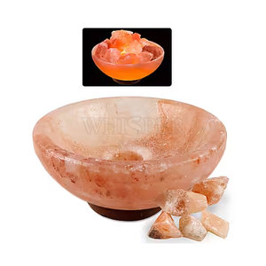 Lampe en sel de qualité export, avec éclats de sel pour foyer, pour une lumière d'ambiance douce et un look intérieur luxueux - Product Image 6