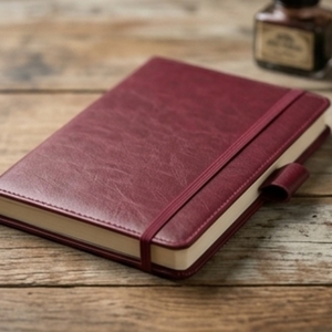 Aurelux RE0510 <b>A5</b> PU Velvet Premium Case Bound <b>Diary</b> with Elastic Lock Custom Logo Printing Multicolor Cover for Corporate Use - Product Image 2
