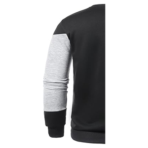 เสื้อสเวตเชิ้ตคอกลมผู้ชาย พรีเมียม ผ้าฝ้ายถักนิตติ้ง 100% ระบายอากาศได้ดี เป็นมิตรกับสิ่งแวดล้อม ลายพิมพ์นูนด้านหน้า - Product Image 3