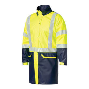 IOTA SPORTS Rain Coats Customized Reflective <b>Waterproof</b> Work Raincoat High Visibility Traffic Safety Officers <b>Long</b> Rain Coats - Product Image 2