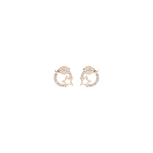 Colgante de Diamante Cultivado en Laboratorio Aarinya, Certificado IGI, Oro de 14K, Corte Brillante Luna y Estrella, Estilo Lindo, Unisex, para Uso Diario, Regalo - Product Image 6