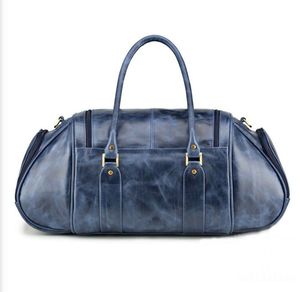 Nouveauté : Sac de voyage décontracté pour homme en cuir véritable, imperméable, sac de sport en cuir, en vente en ligne à bas prix - Product Image 6