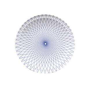 Round <b>Ceramic</b> Flat <b>Plate</b> Solid White Minimalist Design Dishes & <b>Plates</b> - Product Image 4