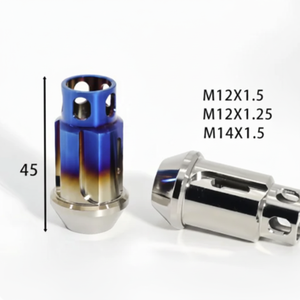 Tuercas de Rueda de Titanio Ti-6Al-4V M12x1.5 M12x1.25, Elementos de Fijación Huecos JDM Racing para Honda, Toyota, Nissan - Product Image 6