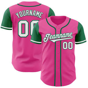 OEM Custom Baseball Jersey Sublimation Personalized 100% Polyester Casual Button Front Team Name Number Sportswear Shirt Apparel - Product Image 1