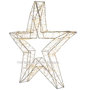 Set of 2 <b>Tree</b> Shape Design Led <b>Lighting</b> Metal <b>Tree</b> Top Christmas Iron Metal Brown Decor Christmas <b>Tree</b> - Product Image 4