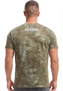 Camiseta de Manga Corta con Cuello Redondo y Estampado de Camuflaje Tie-Dye para Hombre, Corte Regular, Informal, Transpirable, de Algodón Jersey - Product Image 6