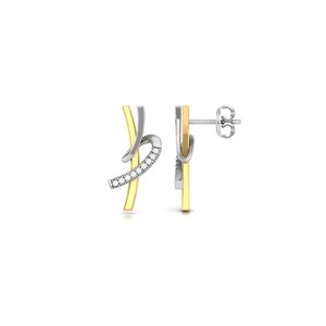 Magnifiques clous d'oreilles en gemmes à facettes prismatiques, plaqués or, en argent pur 925, accessoires féminins tendance, concept Majestic Token, pour sorties festives - Product Image 6