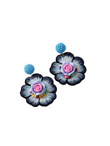 Pendientes Largos con Flecos en Rosa, de la Mejor Calidad, Pendientes Asimétricos Elegantes con Cuentas para Chicas, de la India - Product Image 6