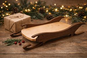 Bandeja de Regalo Grabada para Navidad, Bandeja Personalizada con Logotipo para Navidad, Bandeja Cortada con Láser para Navidad, Bandeja Grabada con Láser para Navidad, Bandeja Hecha a Mano para Navidad - Product Image 2
