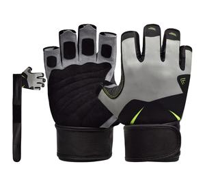 Guantes de gimnasio para entrenamiento físico personalizados al por mayor para hombres y mujeres Material de cuero para levantamiento de pesas - Product Image 3