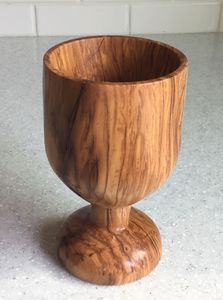 Copa de Vino de Madera Hecha a Mano, Taza para Beber de Madera de Olivo, Vajilla Ecológica para Fiestas en Casa - Product Image 5