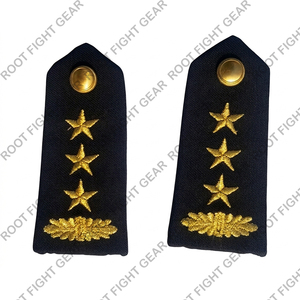 Top Ranking black Epaulet Golden Embroidery Albania Uniform Shoulder Badge Customized - Product Image 5