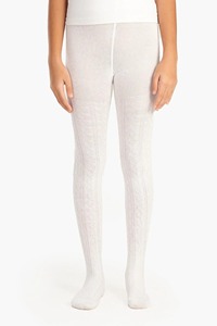 <b>Women</b> Opaque Full Length <b>Pantyhose</b> Solid Knitted Tights Seamless Stretchy Daily Wear White - Product Image 5