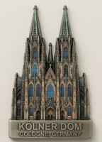 Épinglette en métal argenté rectangulaire avec impression en relief Porte de Brandebourg de Berlin, souvenir d'Allemagne