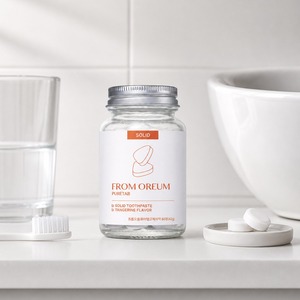 [FROM OREUM] Gamme d'hygiène bucco-dentaire quotidienne pour les magasins de soins personnels Dentifrice solide saveur mandarine de Jeju - Product Image 4