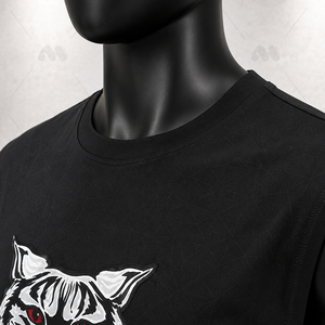 Camiseta sin mangas para hombre con estampado de animales, diseño de tigre, tejido de algodón, corte regular, estilo casual de verano para la calle. - Product Image 5