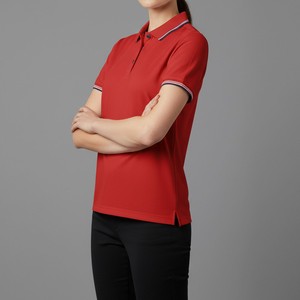Chemise décontractée personnalisée pour femme avec broderie frontale, respirante et anti-humidité, idéale pour le golf ou comme uniforme de bureau, service OEM 100% disponible. - Product Image 2
