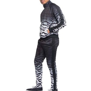 Men High Quality Custom Sublimation Design Lightweight Winter Tracksuit <b>Zip</b> <b>Up</b> <b>Jacket</b> & Trousers 2 Pieces Tracksuits For Jogging - Product Image 5