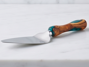 Wooden Handle Cake Server Silver Head Perfect For Elegant Dessert Serving Restaurants Buffet Parties And Home Use Serving - Product Image 3
