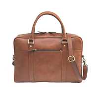 Sacoche pour ordinateur portable en cuir Crazy Horse, étui de protection, sac messager professionnel, sac bandoulière, sac à main, logo personnalisé, de haute qualité