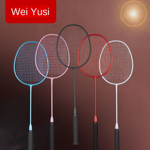 Raquette de badminton offensive de haute qualité, nouveau style, en graphite et fibre de carbone, avec poignée en aluminium PU rigide pour l'entraînement professionnel - Product Image 2