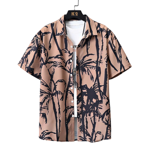Chemise d'été boutonnée personnalisée pour hommes, chemise décontractée à manches courtes imprimée, graffiti hawaïen - Product Image 6