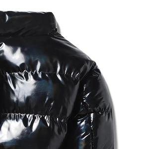 Veste matelassée de haute qualité pour homme, style streetwear, manches longues, manteau chaud, col montant, fermeture éclair, matière polaire, utilisation en extérieur, hiver - Product Image 5