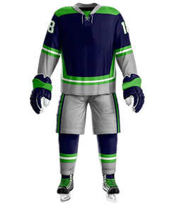 Tenues d'entraînement de hockey sur glace 7V7 à manches longues 2026, 100 % polyester, haute qualité, couleur et logo personnalisables, en stock - Product Image 1
