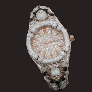 Collar de Lujo Personalizado con Calavera, Diamantes de Moissanita, Elegante y Ajustable, con Correa Ajustable, para Cualquier Ocasión - Product Image 2