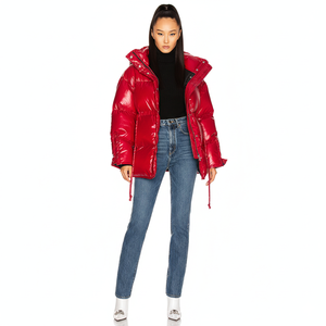Chaqueta Acolchada de Invierno para Mujer, Estilo Moderno, con Cierre, Manga Larga, Bordada, Forro de Algodón Transpirable, Marca Privada - Product Image 1