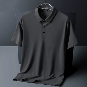 เสื้อโปโลแขนสั้นผู้ชาย สีพื้น ทรงปกติ สไตล์ลำลอง ผ้าป๊อปลินระบายอากาศดี ดีไซน์แบบทอ - Product Image 2