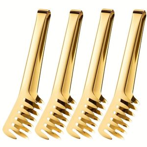 Luxury Rose Gold Metal Kitchen Tongs Non-Stick Food Grade Stainless Steel Steak Tong Slotted Turner Spatula for Cooking <b>BBQ</b> - Product Image 4