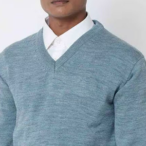 Fabricant d'usine, pull pour homme sur mesure, prix de gros, pull pour homme élégant et décontracté à vendre - Product Image 5