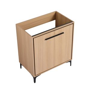 Mobiletto da Bagno da 30 Pollici Senza Lavabo, Armadietto con Ante in Legno Composito - Product Image 1