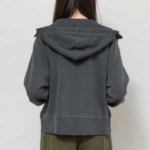 Custom Brand Logo Print Customized Kangaroo Pocket Fleece <b>Pull</b> Satin Lined Cotton Breathable Streetwear Hoodie Sweatshirts Women - Product Image 3
