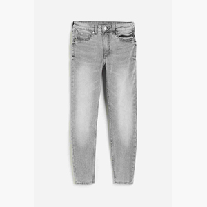 Pantalones Vaqueros Azules Personalizados al por Mayor, Pantalones Casuales Rectos de Mezclilla Ecológica 100% Algodón, Cintura Alta, para Mujer, con Servicio OEM - Product Image 5