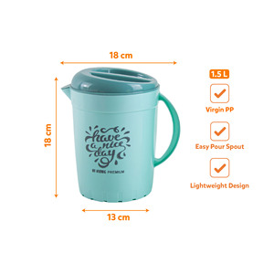 Wholesale Plastic Iced <b>Tea</b> Water Pitcher With Lid Food Grade Pp Safe Durable Beverage Container For Kitchen Use - Product Image 5
